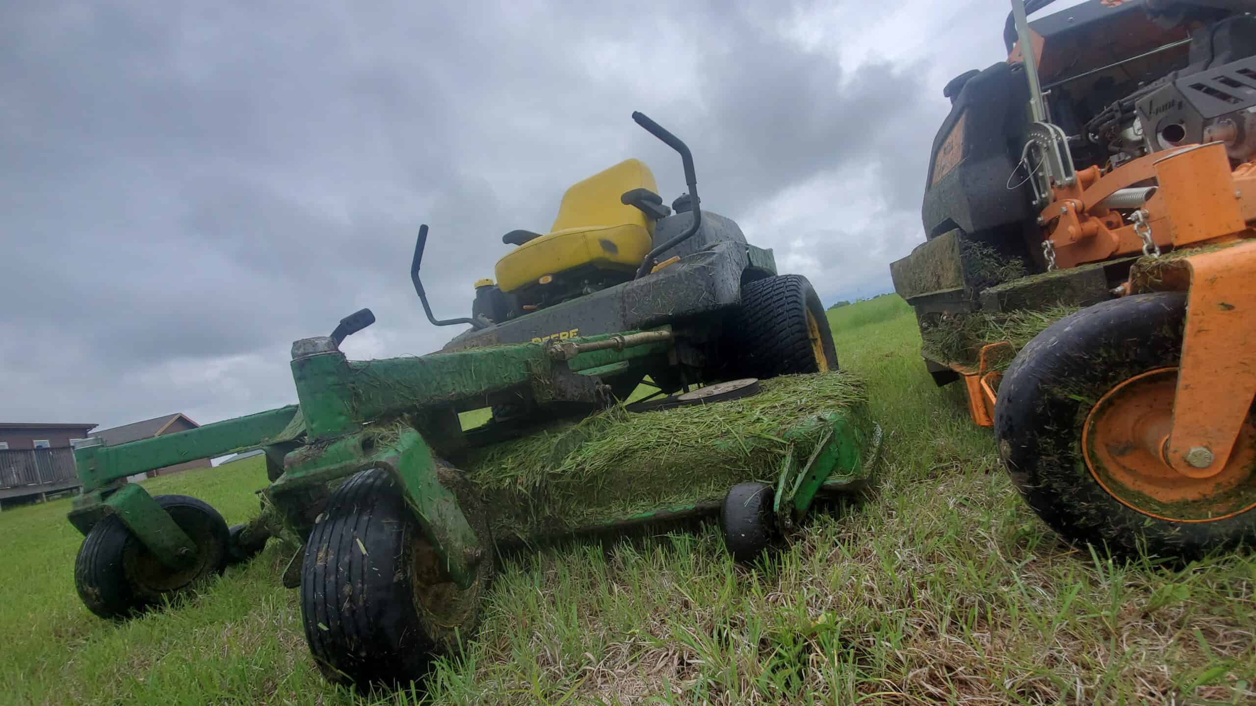 Schedule professional mowing services to prevent allergic reactions during lawn maintenance in KS