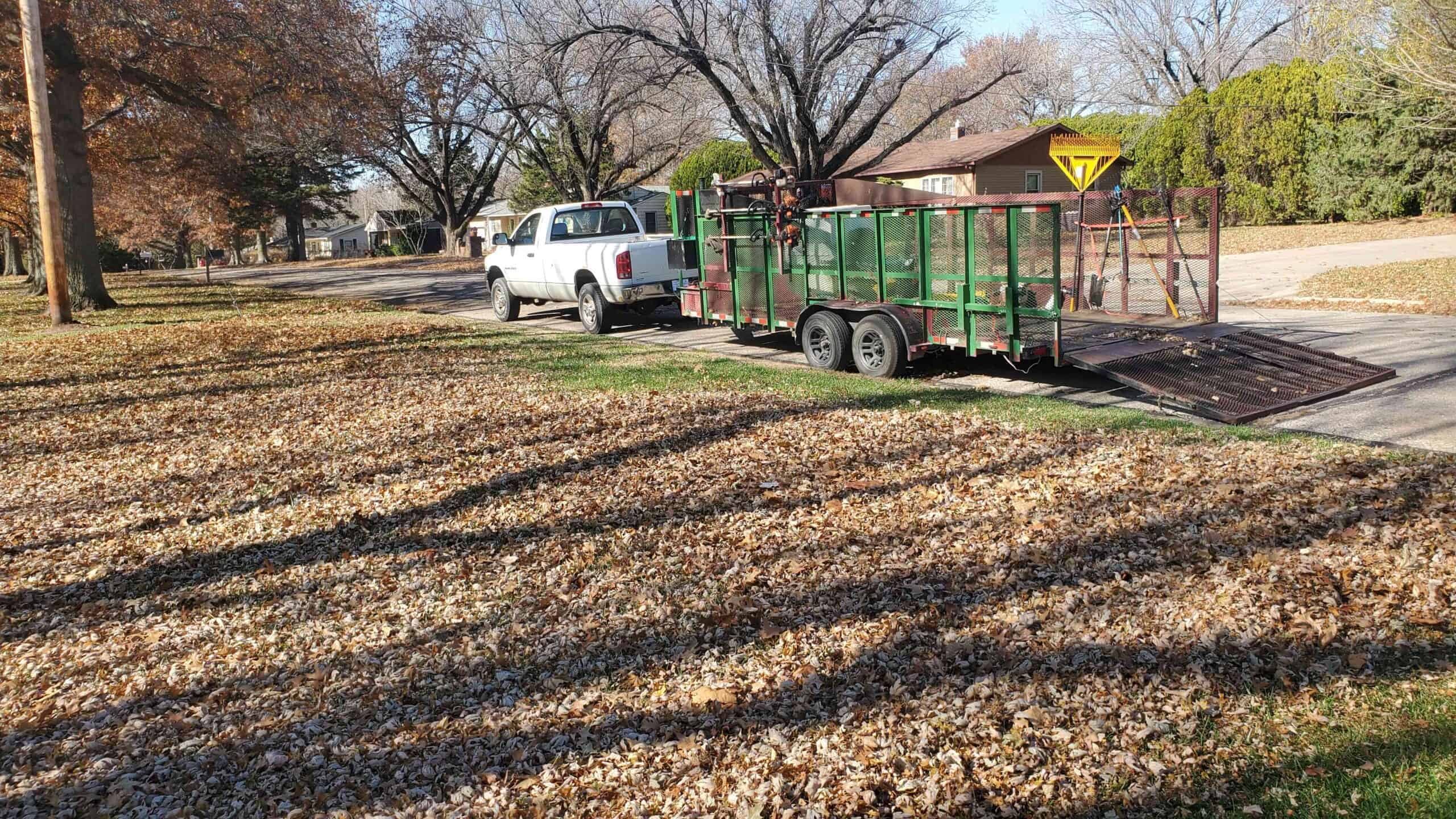 Schedule leaf removal services to ensure a healthy lawn